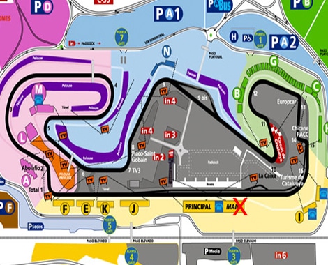 Spanish Grand Prix Track Diagram