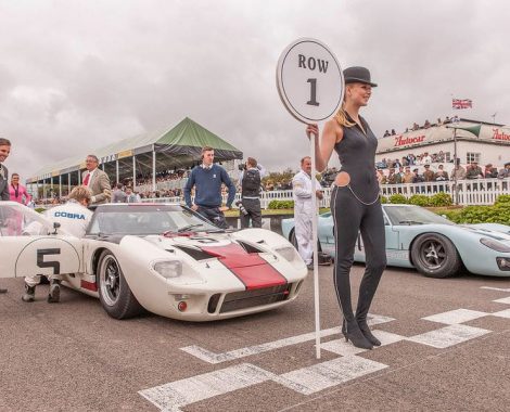 Goodwood Revival Starting Line with Girl